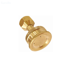 Four Holes Brass Adjustable Water Mist Spray Nozzle